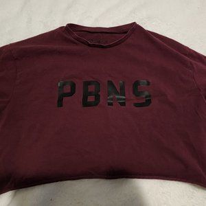 Proud-Never Satisfied Crop - Burgundy